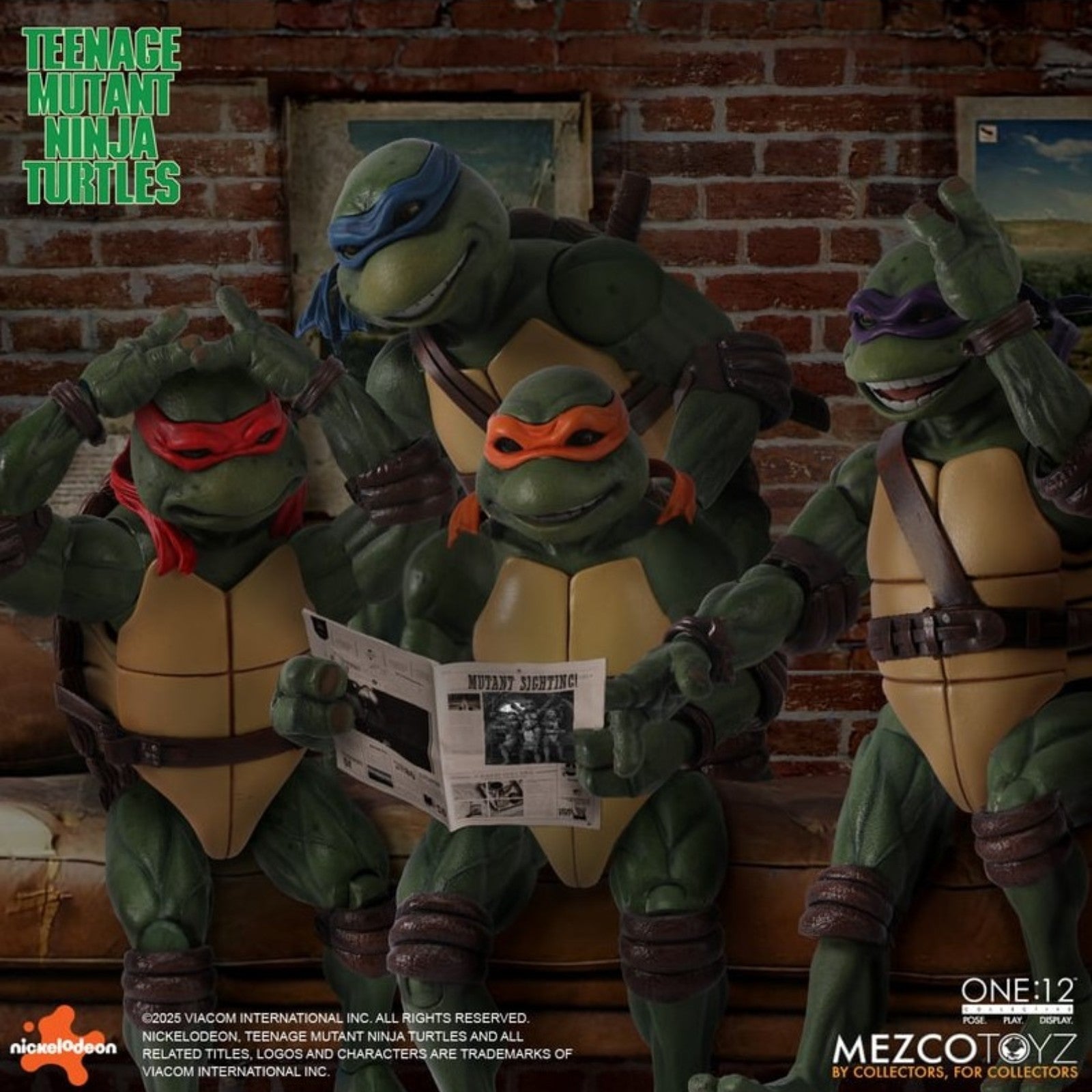 PRE-ORDER: Mezco Toyz Teenage Mutant Ninja Turtles (1990 Movie) Deluxe One:12 Collective Boxed Set